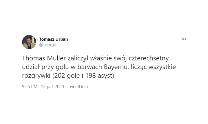 GENIALNE STATYSTYKI Thomasa Muellera w Bayernie!